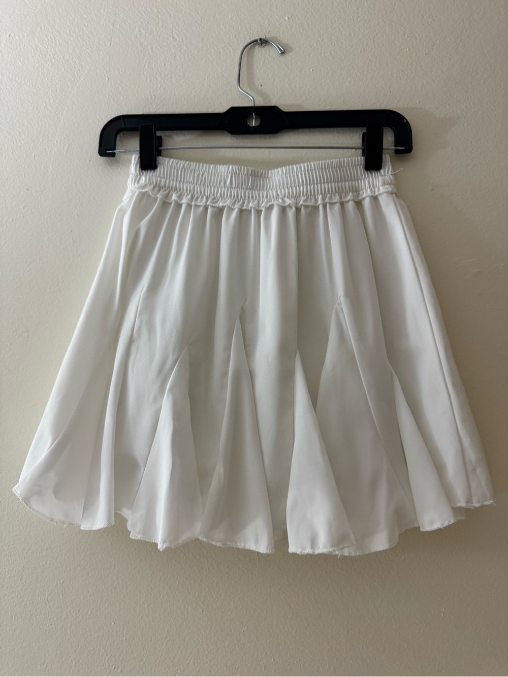 & Other Stories White Circle Skirt with Elastic Waistband